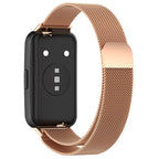 Correa Huawei Band 7 Milanesa Magnética Dorado Rosa