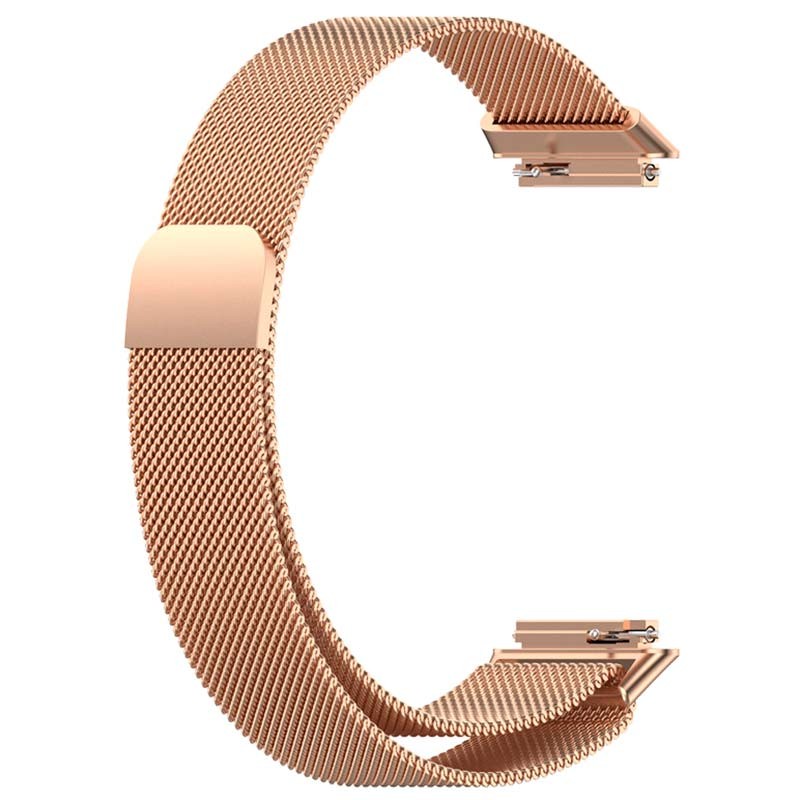 Correa Huawei Band 7 Milanesa Magnética Dorado Rosa