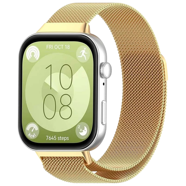 Correa Milanesa Magnética Huawei Watch Fit 3 Dorado Hover Image