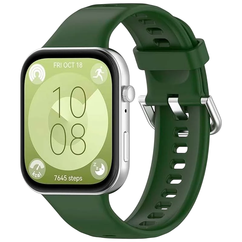 Correa de silicona Huawei Watch Fit 5 / 5 Pro Verde Oscuro