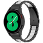 Correa Metal Eslabones Samsung Galaxy Watch 4/5/6 Negro+Plata