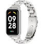 Correa Metal Eslabones Xiaomi Mi Smart Band 8 Active / Redmi Smart Band 2 Plata