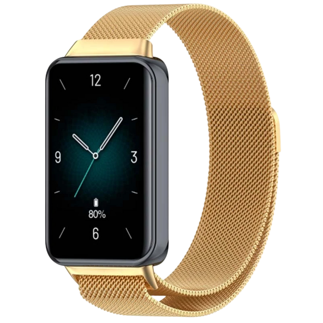 Correa Milanesa Magnética Huawei Band 8 / Huawei Band 9 / Honor Band 9 Dorado Hover Image