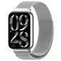 Correa Milanesa Magnética Xiaomi Mi Smart Band 9 Pro / Band 8 Pro / Redmi Watch 4 / Redmi Watch 5 / Redmi Watch 6 / Xiaomi Smart Band 10 Pro Plata