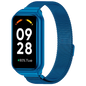 Correa Milanesa Magnética Xiaomi Mi Smart Band 8 Active / Redmi Smart Band 2 Azul