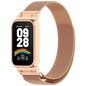Correa Milanesa Magnética Xiaomi Mi Smart Band 9 Active / Redmi Smart Band 3 Dorado Rosa