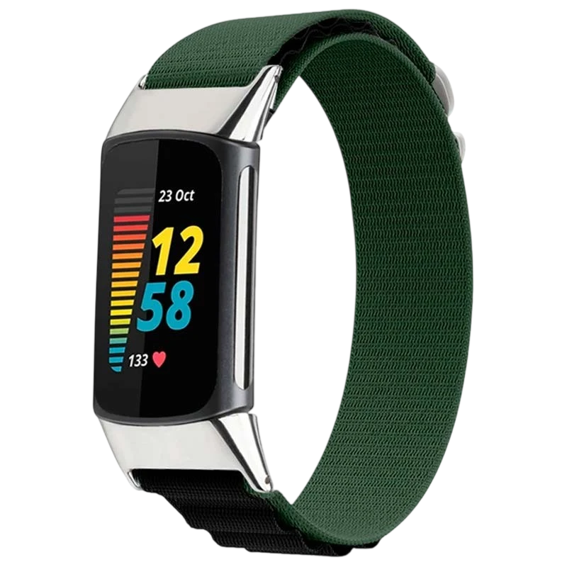 Correa Fitbit Charge 5 / Charge 6 Nailon Verde