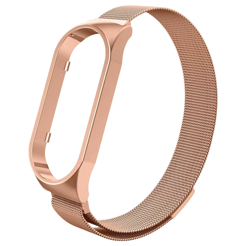 Correa Xiaomi Smart Band 7 Milanesa Magnética Dorado Rosa