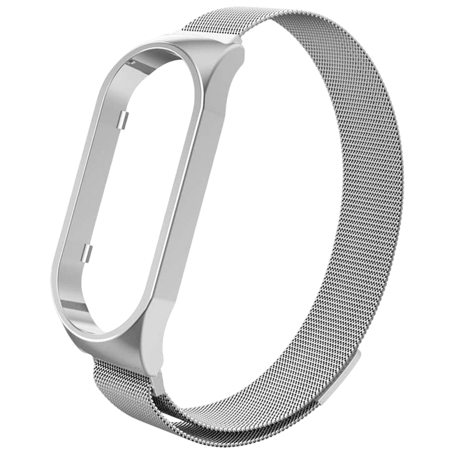 Correa Xiaomi Smart Band 7 Milanesa Magnética Plata Hover Image
