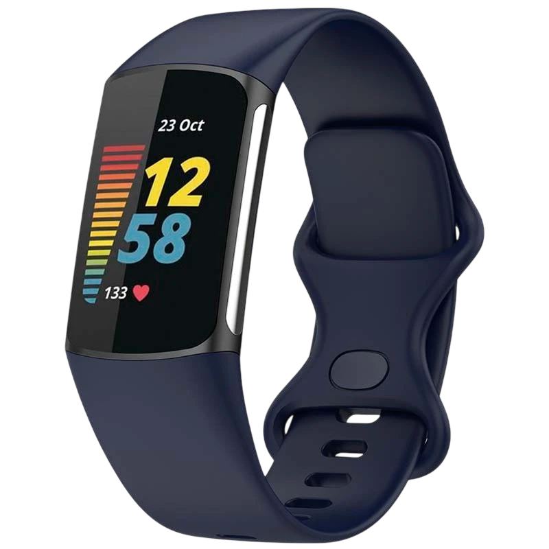 Correa de silicona Fitbit Charge 5 / Charge 6 Azul Oscuro