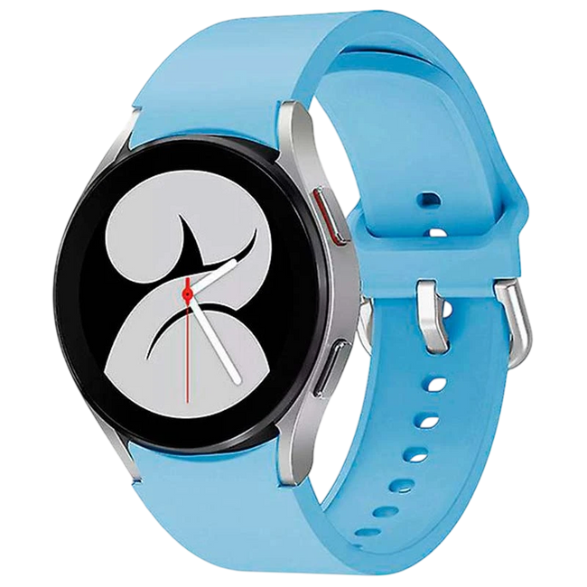 Correa de silicona Samsung Galaxy Watch 4/5/6 Azul Claro Hover Image