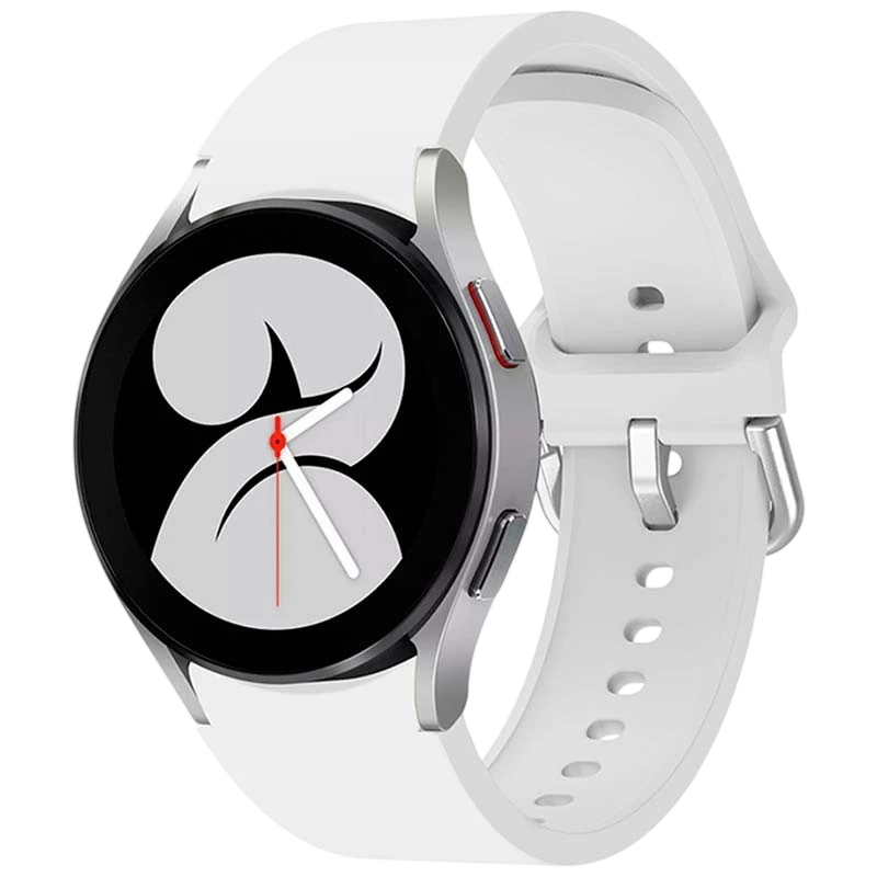 Correa de silicona Samsung Galaxy Watch 4/5/6 Blanco