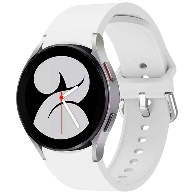 Correa de silicona Samsung Galaxy Watch 4/5/6 Blanco Hover Image