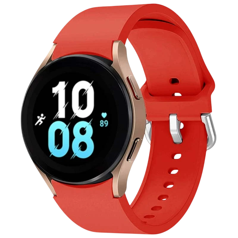 Correa de silicona Samsung Galaxy Watch 4/5/6 Rojo