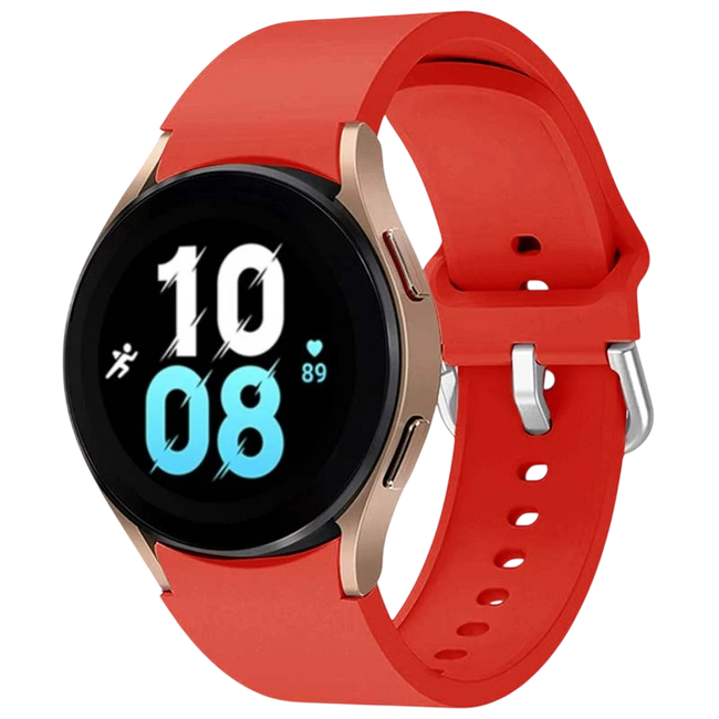 Correa de silicona Samsung Galaxy Watch 4/5/6 Rojo Hover Image