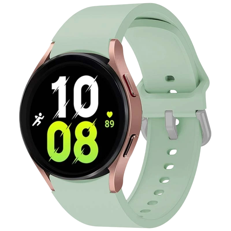 Correa de silicona Samsung Galaxy Watch 4/5/6 Verde Claro