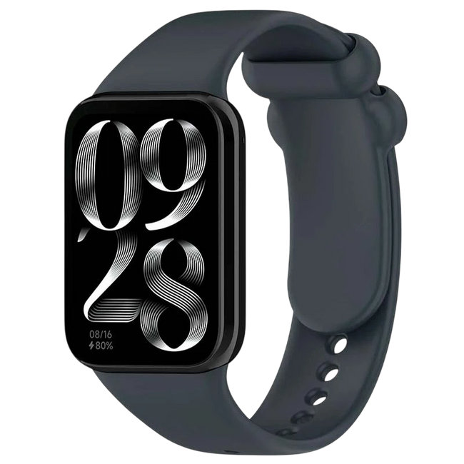 Correa Xiaomi Mi Smart Band 9 Pro / Band 8 Pro / Redmi Watch 4 / Redmi Watch 5 / Redmi Watch 6 / Xiaomi Smart Band 10 Pro Silicona Gris Oscuro Hover Image