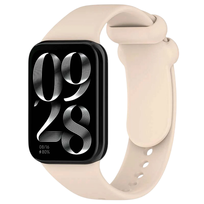 Correa Xiaomi Mi Smart Band 9 Pro / Band 8 Pro / Redmi Watch 4 / Redmi Watch 5 / Redmi Watch 6 / Xiaomi Smart Band 10 Pro Silicona Marfil Hover Image