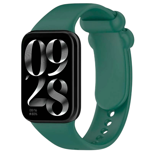 Correa Xiaomi Mi Smart Band 9 Pro / Band 8 Pro / Redmi Watch 4 / Redmi Watch 5 / Redmi Watch 6 / Xiaomi Smart Band 10 Pro Silicona Verde Oscuro Hover Image