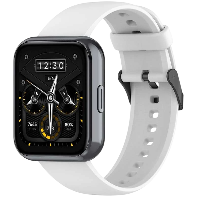 Correa de silicona Realme Watch 3 / 3 Pro Blanco