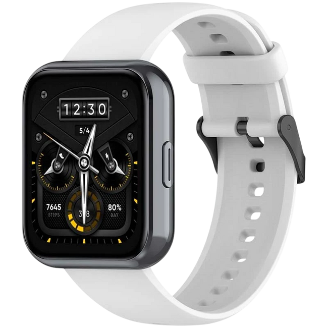 Correa de silicona Realme Watch 3 / 3 Pro Blanco Hover Image