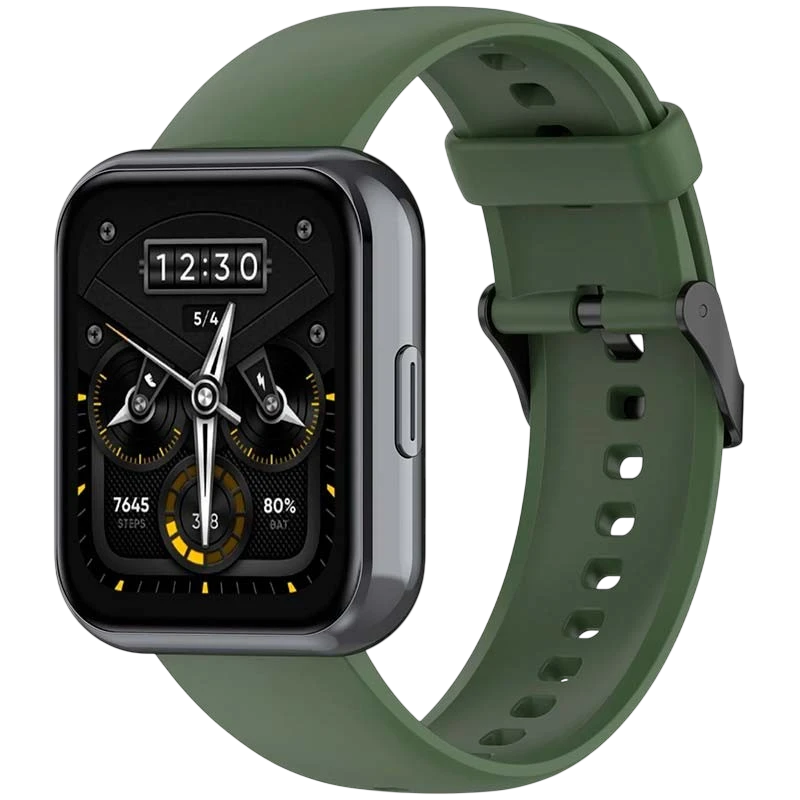 Correa de silicona Realme Watch 3 / 3 Pro Verde Oscuro