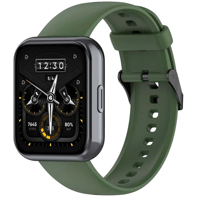 Correa de silicona Realme Watch 3 / 3 Pro Verde Oscuro Hover Image