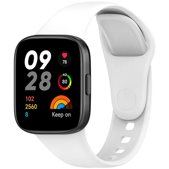 Correa de silicona Xiaomi Redmi Watch 3 Blanco Hover Image