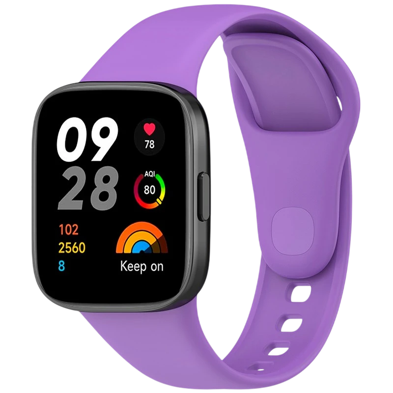 Correa de silicona Xiaomi Redmi Watch 3 Morado