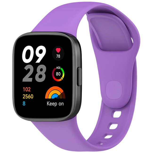 Correa de silicona Xiaomi Redmi Watch 3 Morado Hover Image