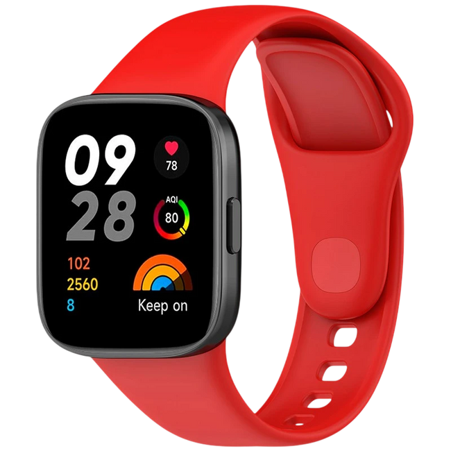 Correa de silicona Xiaomi Redmi Watch 3 Rojo Hover Image