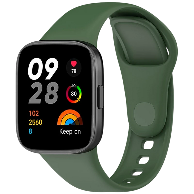 Correa de silicona Xiaomi Redmi Watch 3 Verde Hover Image