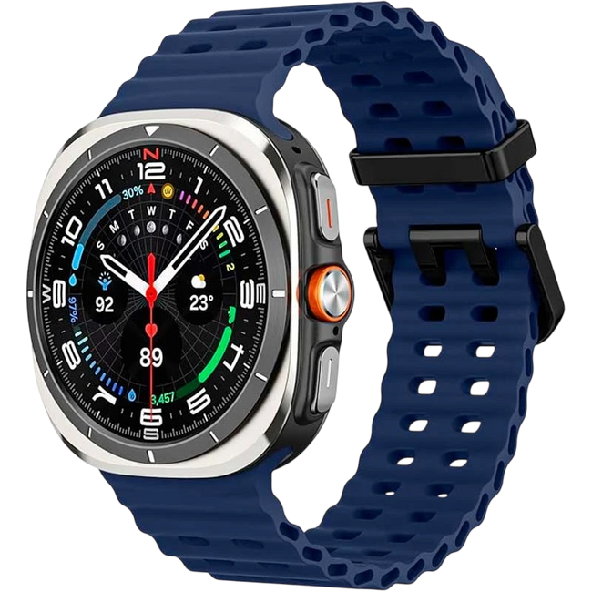 Correa de silicona Samsung Galaxy Watch Ultra Azul Oscuro Hover Image