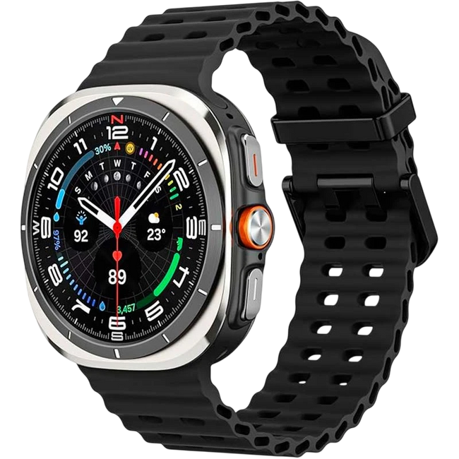 Correa de silicona Samsung Galaxy Watch Ultra Negro Hover Image