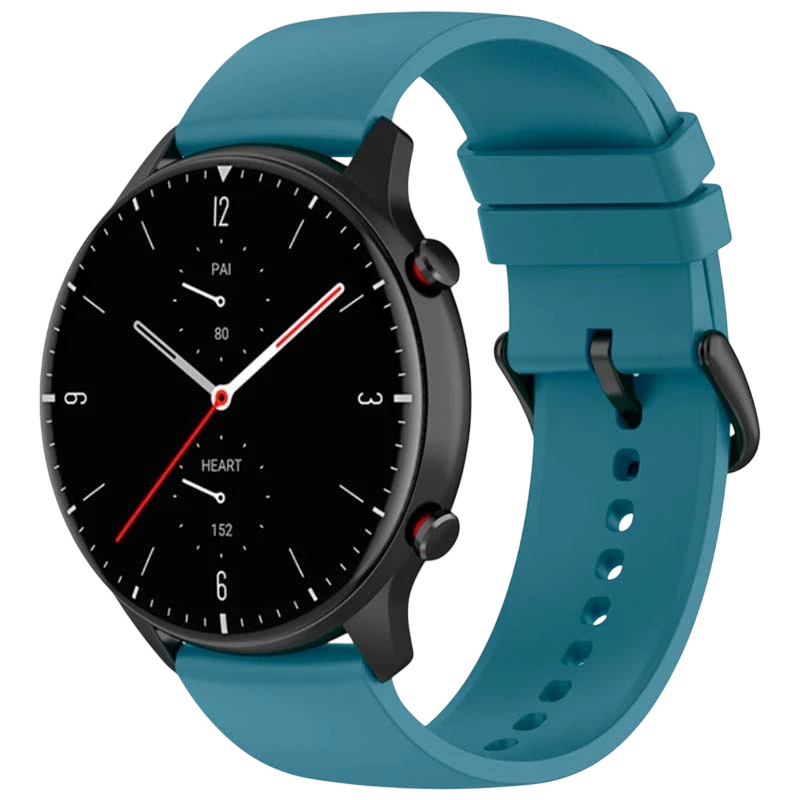 Correa de silicona Universal 22mm Azul para Smartwatch Xiaomi/Amazfit/Samsung/Huawei/Realme/Ticwatch