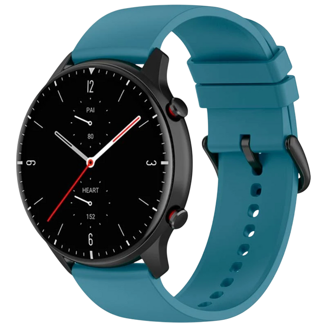 Correa de silicona Universal 22mm Azul para Smartwatch Xiaomi/Amazfit/Samsung/Huawei/Realme/Ticwatch Hover Image