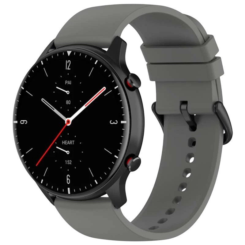 Correa de silicona Universal 22mm Gris para Smartwatch Xiaomi/Amazfit/Samsung/Huawei/Realme/Ticwatch