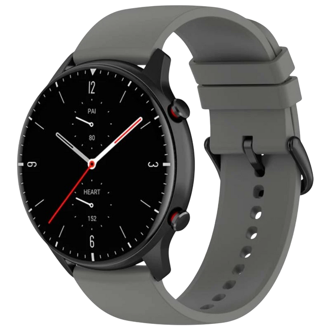 Correa de silicona Universal 22mm Gris para Smartwatch Xiaomi/Amazfit/Samsung/Huawei/Realme/Ticwatch Hover Image