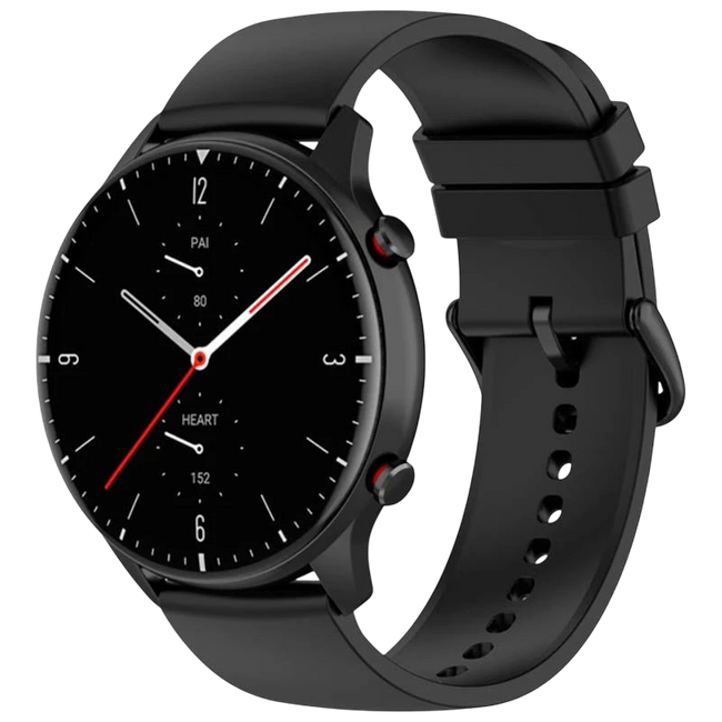 Correa de silicona Universal 22mm Negro para Smartwatch Xiaomi/Amazfit/Samsung/Huawei/Realme/Ticwatch Hover Image