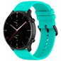 Correa de silicona Universal 22mm Turquesa para Smartwatch Xiaomi/Amazfit/Samsung/Huawei/Realme/Ticwatch