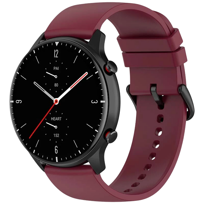 Correa de silicona Universal 22mm Vino para Smartwatch Xiaomi/Amazfit/Samsung/Huawei/Realme/Ticwatch Hover Image