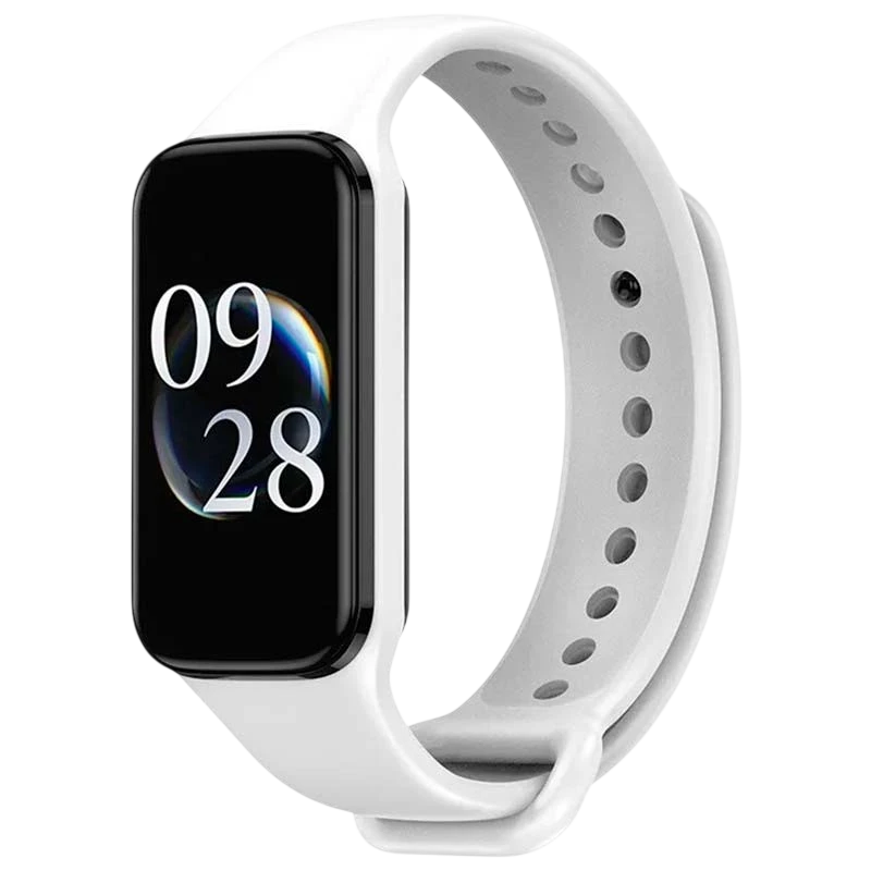 Correa Xiaomi Mi Smart Band 8 Active / Redmi Smart Band 2 Silicona Blanco