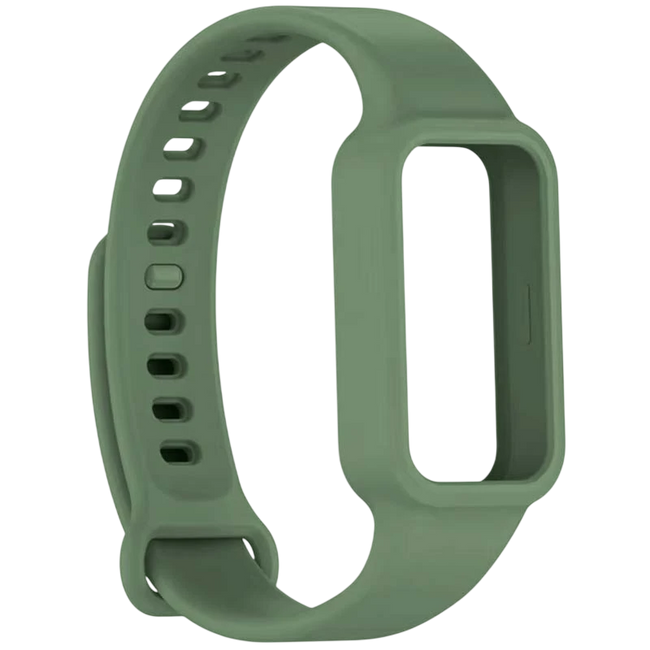 Correa de silicona Xiaomi Mi Smart Band 9 Active / Redmi Smart Band 3 Verde Oscuro Hover Image