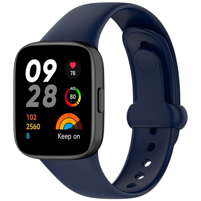 Correa de silicona Xiaomi Redmi Watch 3 Sports Azul Oscuro Hover Image
