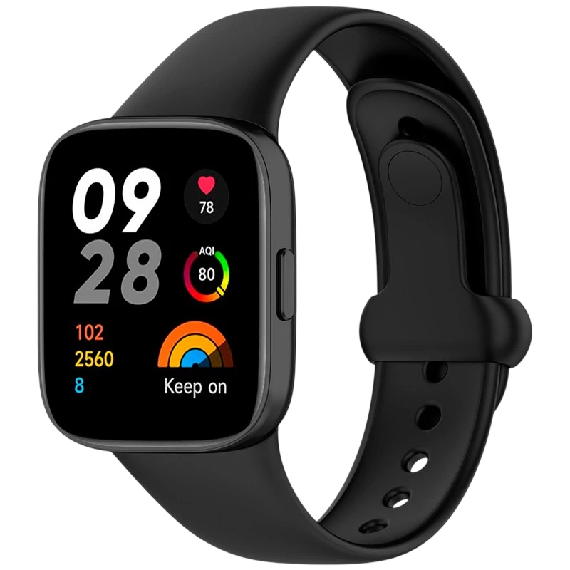 Correa de silicona Xiaomi Redmi Watch 3 Sports Negro