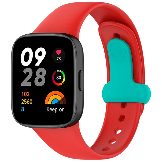 Correa de silicona Xiaomi Redmi Watch 3 Sports Rojo Hover Image