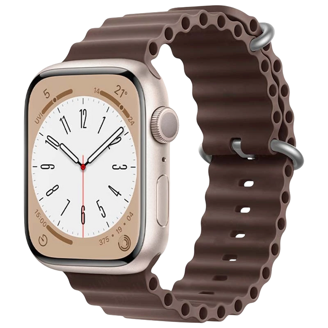 Correa Apple Watch 42/44/45/49mm Wave Marrón Hover Image