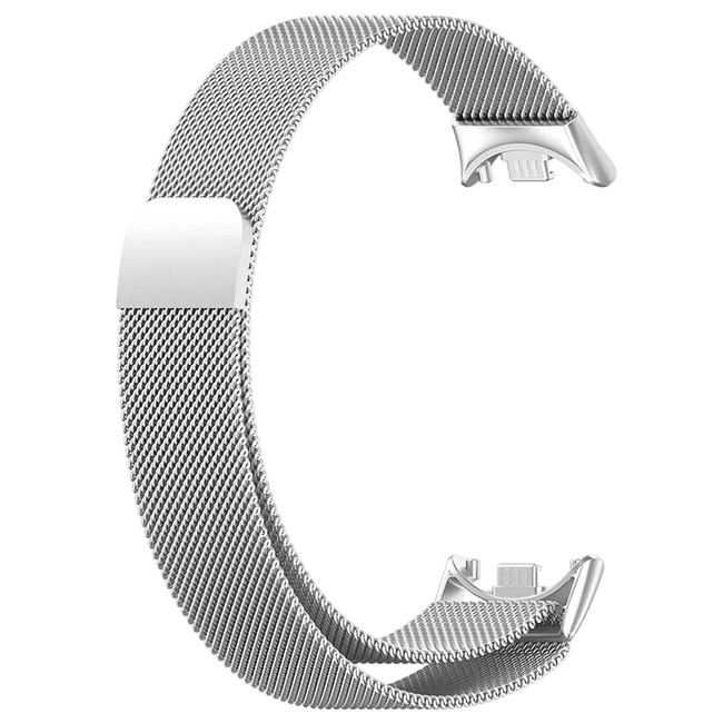 Correa Milanesa Magnética Xiaomi Mi Smart Band 9 / Mi Smart Band 8 Plata Hover Image