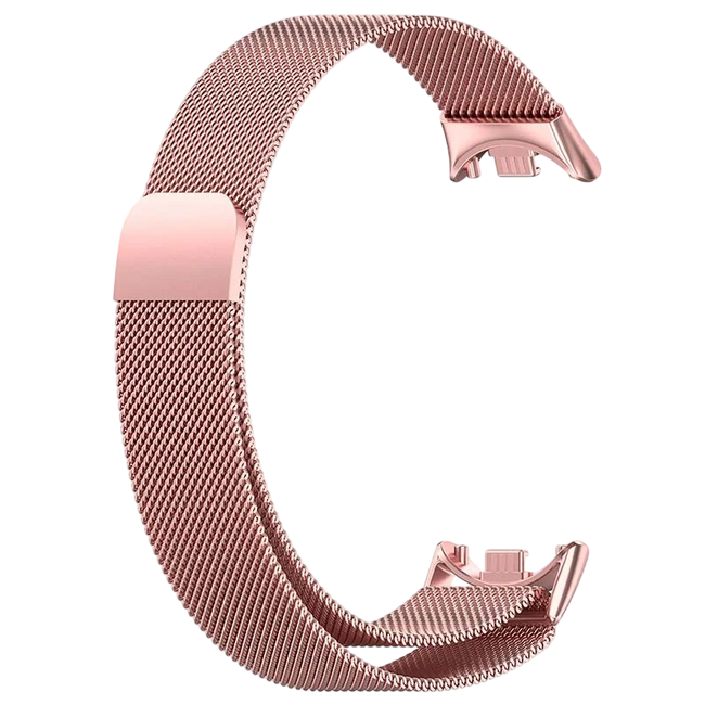 Correa Milanesa Magnética Xiaomi Mi Smart Band 9 / Mi Smart Band 8 Dorado Rosa Hover Image
