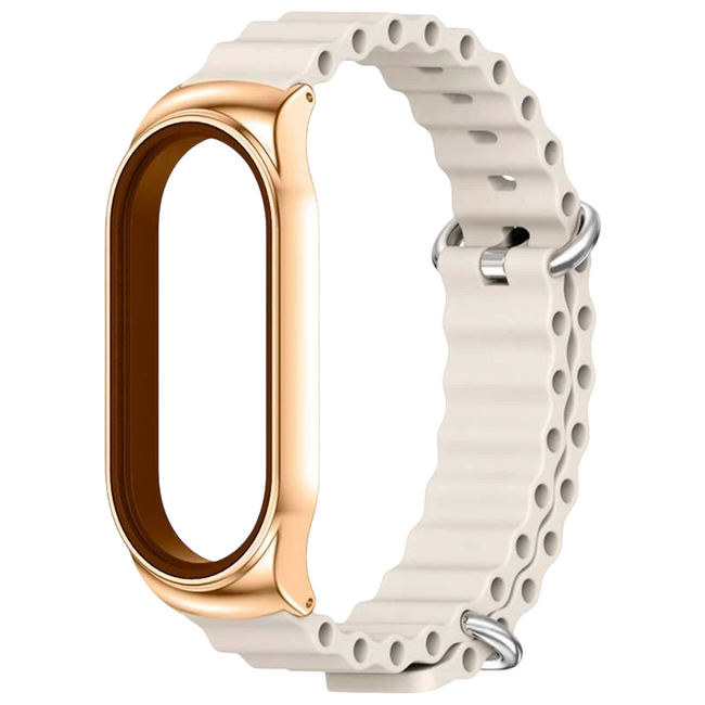 Correa Xiaomi Mi Smart Band 6 / Mi Band 5 / Amazfit Band 5 Wave Beige Hover Image